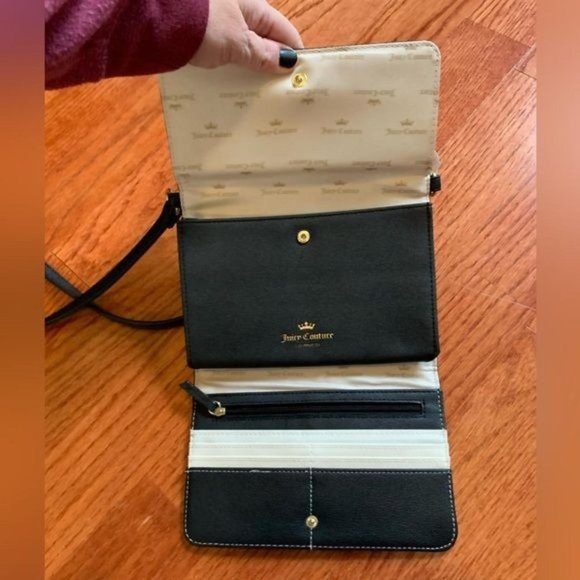 Juicy Couture Mermaid Iridescent Oil Slick Snakeskin Crossbody Wallet Handbag - Picture 4 of 8